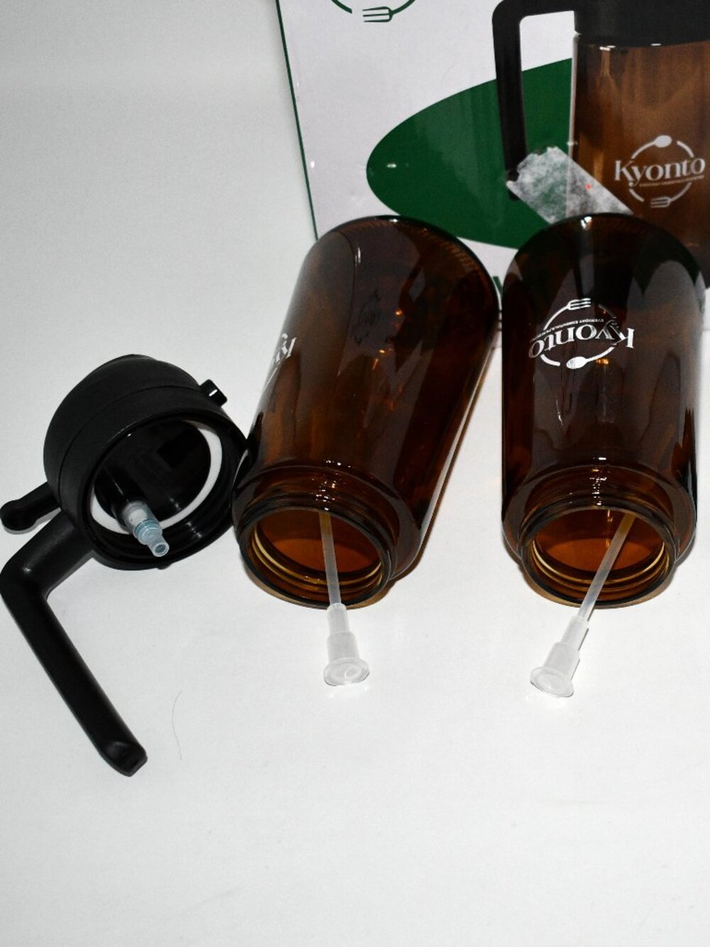 Kyonto Olive Oil Spray Bottle Set, 16oz, 2-in-1 Oil Sprayer Dispenser, NWT - Picture 2 of 4
